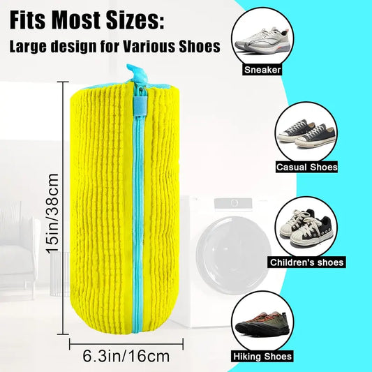 2-Pack XXL Shoe Washing Machine Bags, Reusable Laundry Cleaning Bags for Washer & Dryer