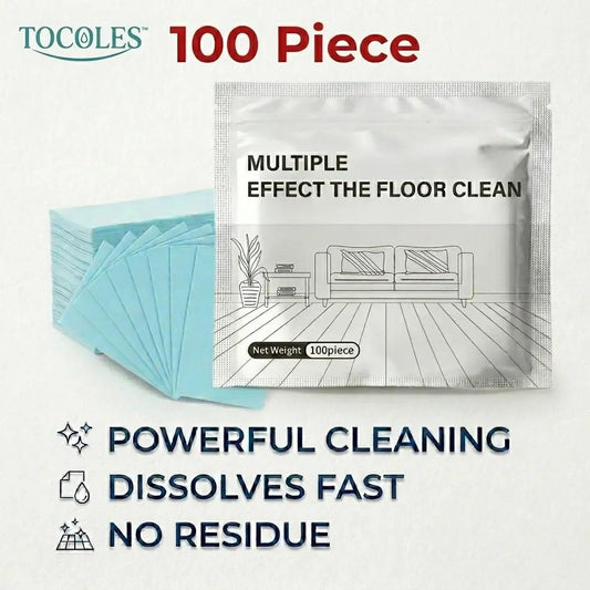 100 Piece Multi-Surface Floor Cleaning Tablets for Hardwood, Tile & Laminate