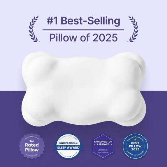 Ergonomic Dual-Height Memory Foam Pillows with Cooling Pillowcases - 2 Pack