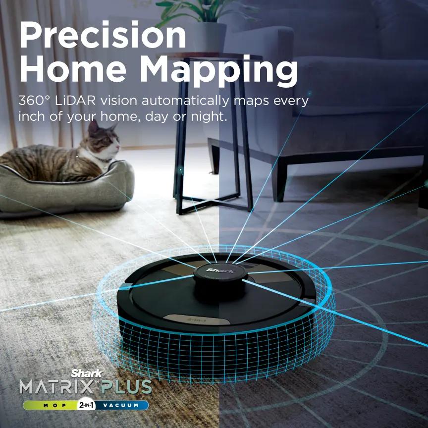 Advanced 2-In-1 Robot Vacuum and Mop with Self-Empty XL Base and Grid-Pattern Cleaning