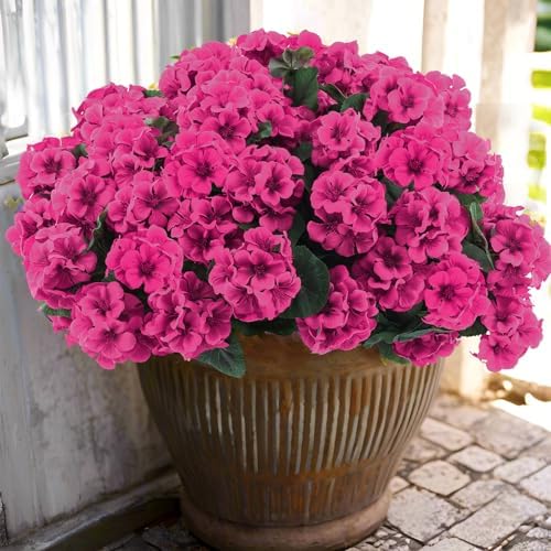Decorative Artificial Geranium Rose Kitchen Home Decor Series