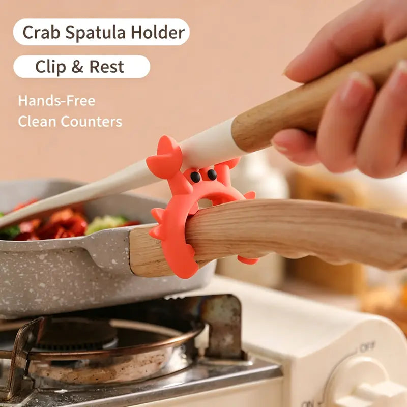 Silicone Cooking Spoon Holder for Pots, Ladles and Spatulas - Heat Resistant Kitchen Utensil Rest