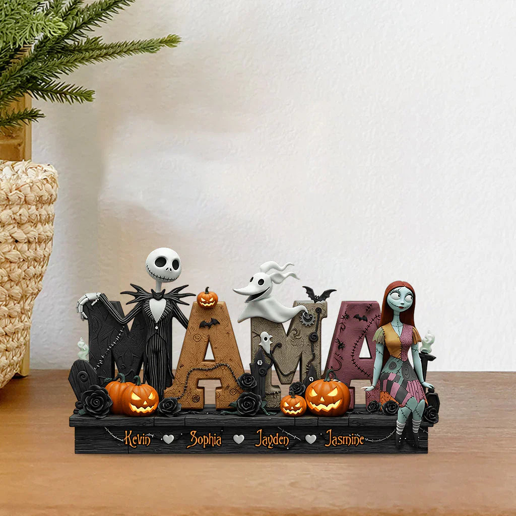 Personalized Spooky Theme Custom Shaped Acrylic Plaque - Gothic Style Home Decor Gift