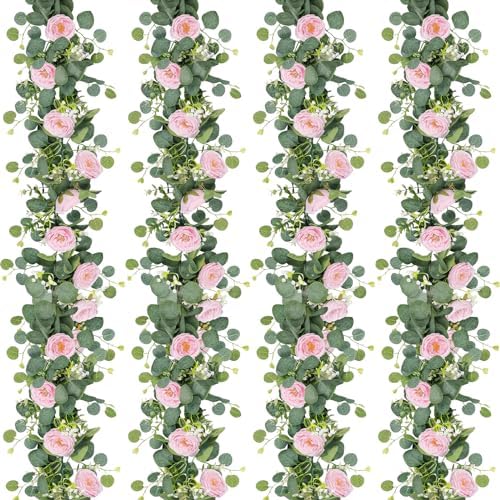 Realistic Artificial Eucalyptus Garland Style Outdoor Decor Selection