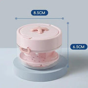 Retainer Cleaner Case Box with Drain Tray, Mirror and Brush for Travel and Daily Use