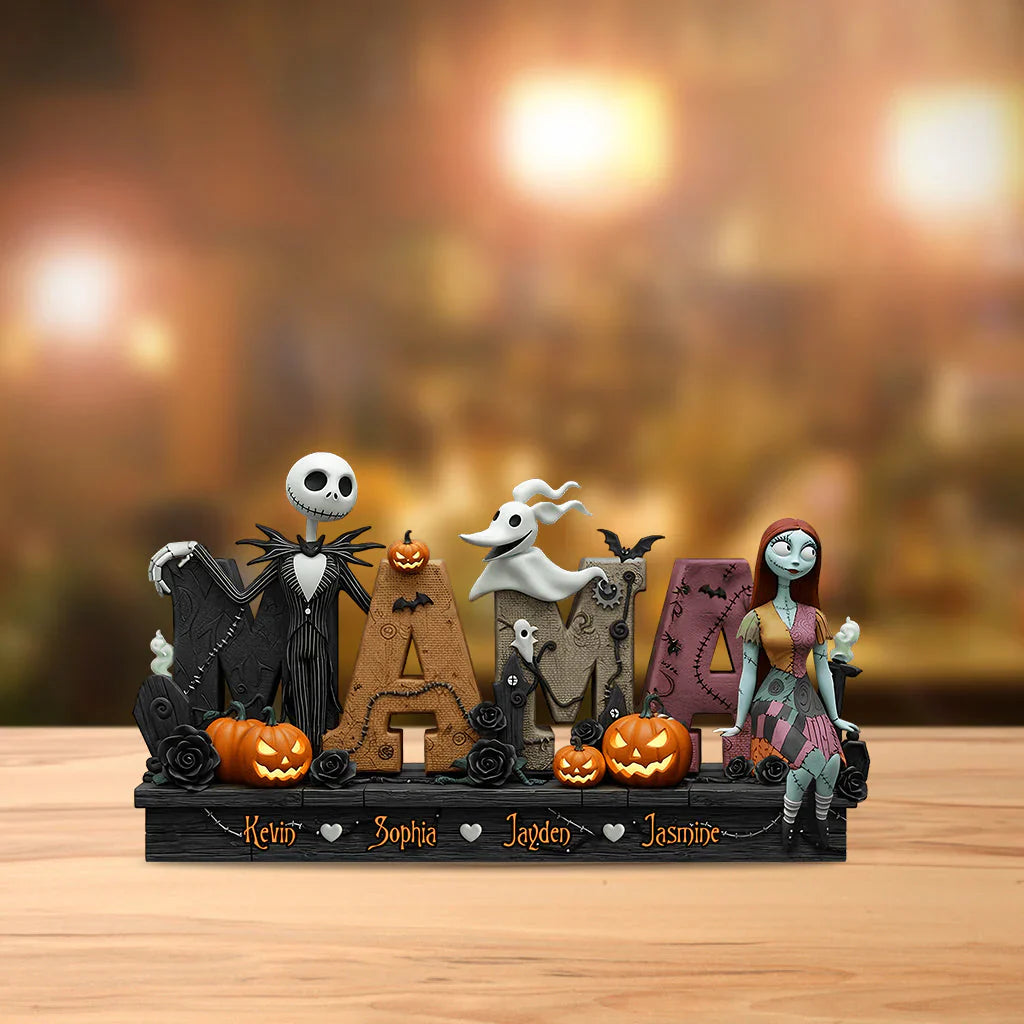 Personalized Spooky Theme Custom Shaped Acrylic Plaque - Gothic Style Home Decor Gift