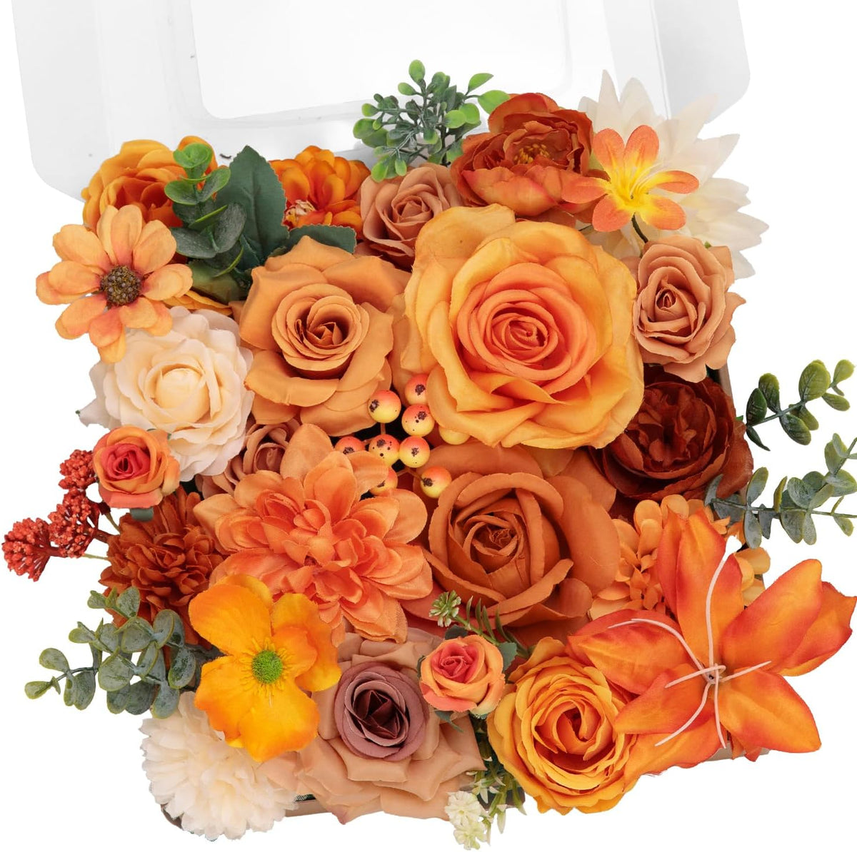 Rustic Artificial Multi Flower Mixed Indoor Decor Selection