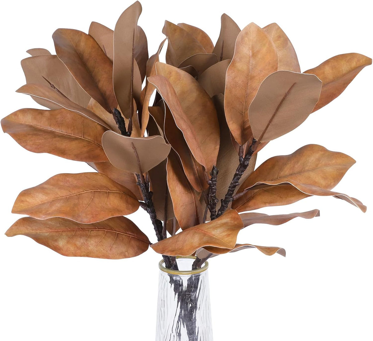 Natural Artificial Autumn Magnolia Branches Indoor Decor Bundle