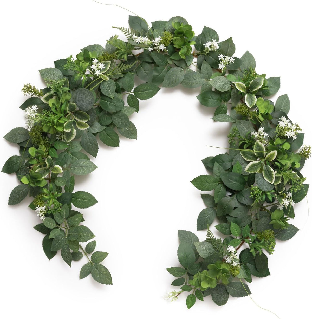 Seasonal Black Burgundy Rose Garland Home Decor Kit