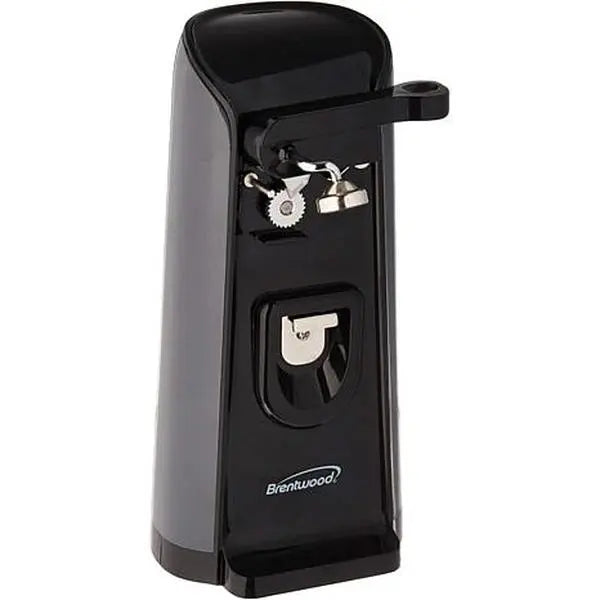 Electric Can Opener with Automatic Shut-Off and Built-in Knife Sharpener