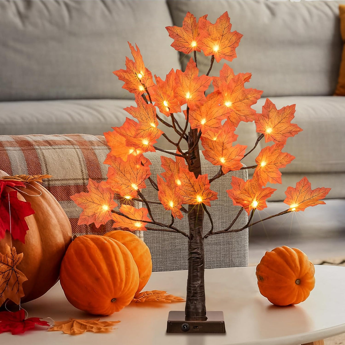 Botanical Artificial Illuminated Maple Led Home Decor Selection