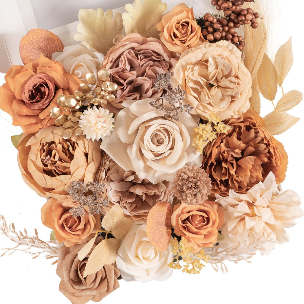 Rustic Artificial Multi Flower Mixed Indoor Decor Selection