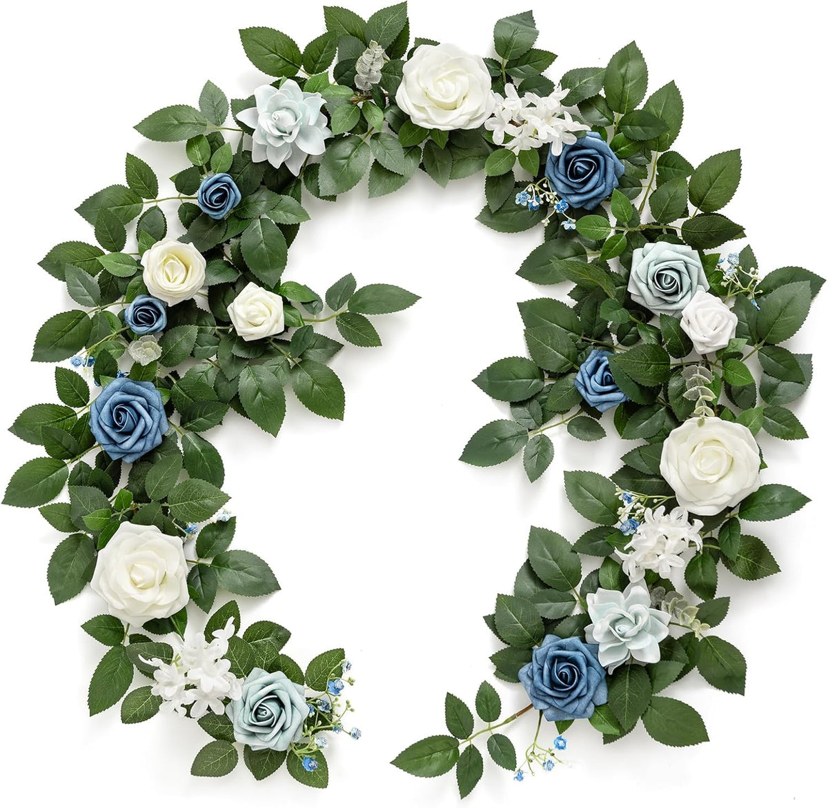 Seasonal Black Burgundy Rose Garland Home Decor Kit