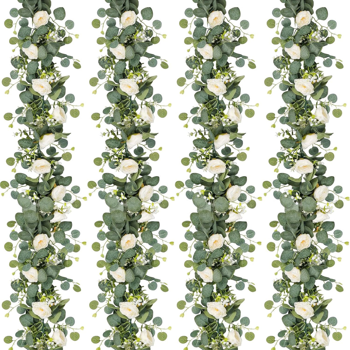 Realistic Artificial Eucalyptus Garland Style Outdoor Decor Selection
