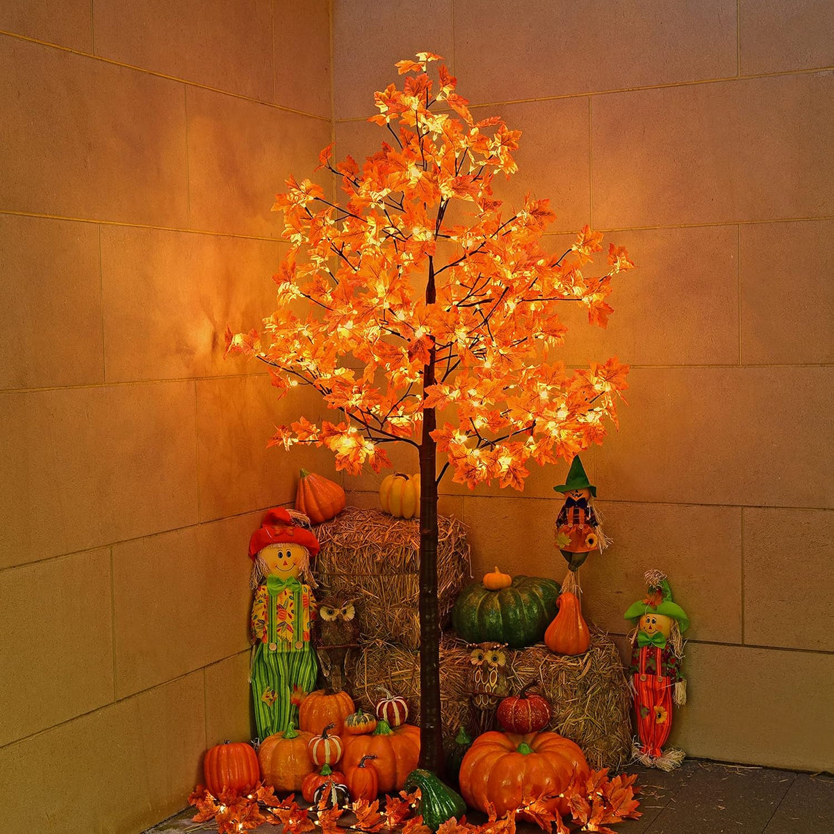 Botanical Artificial Illuminated Maple Led Home Decor Selection