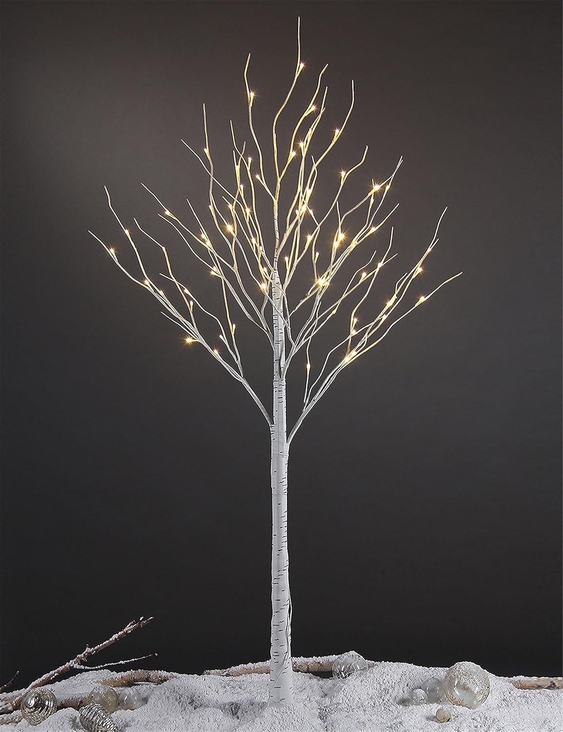 Modern Artificial Illuminated Birch Led Home Decor Collection