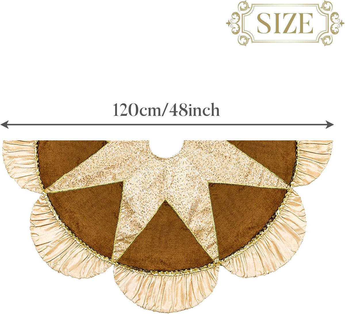 Festive Valery Madelyn Skirt Plush Holiday Decor Collection
