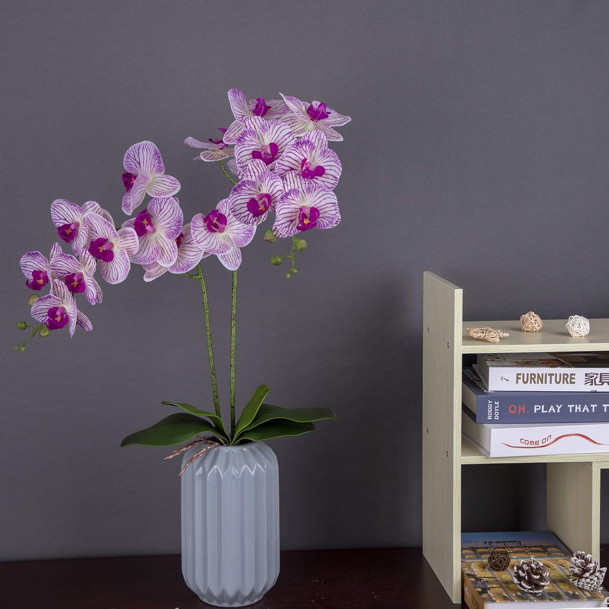 Lifelike Real Touch Artificial Orchid Indoor Decor Assortment