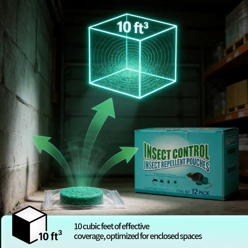 12-Pack Rodent Repellent Balls for Home and Kitchen - Effective Pest Control Solution