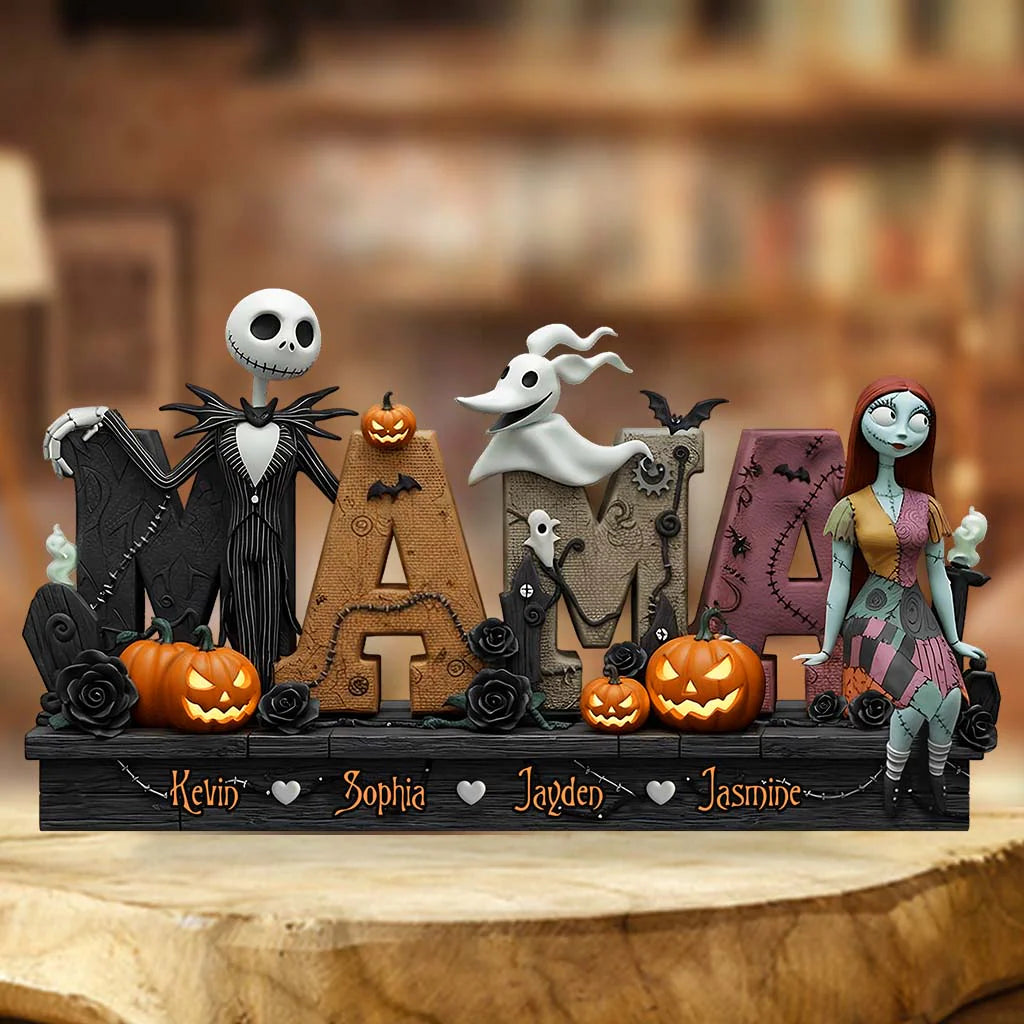 Personalized Spooky Theme Custom Shaped Acrylic Plaque - Gothic Style Home Decor Gift