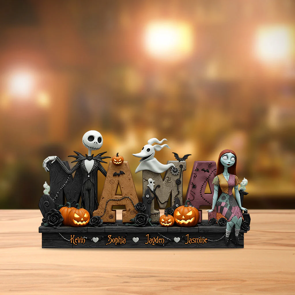 Personalized Spooky Theme Custom Shaped Acrylic Plaque - Gothic Style Home Decor Gift
