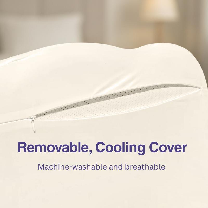 Ergonomic Cervical Memory Foam Pillow with Dual-Height Support