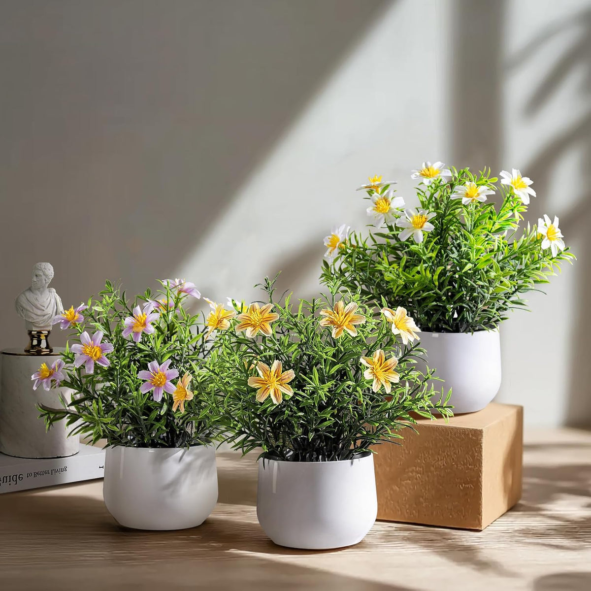 Refined Small Artificial Potted Kitchen Home Decor Kit
