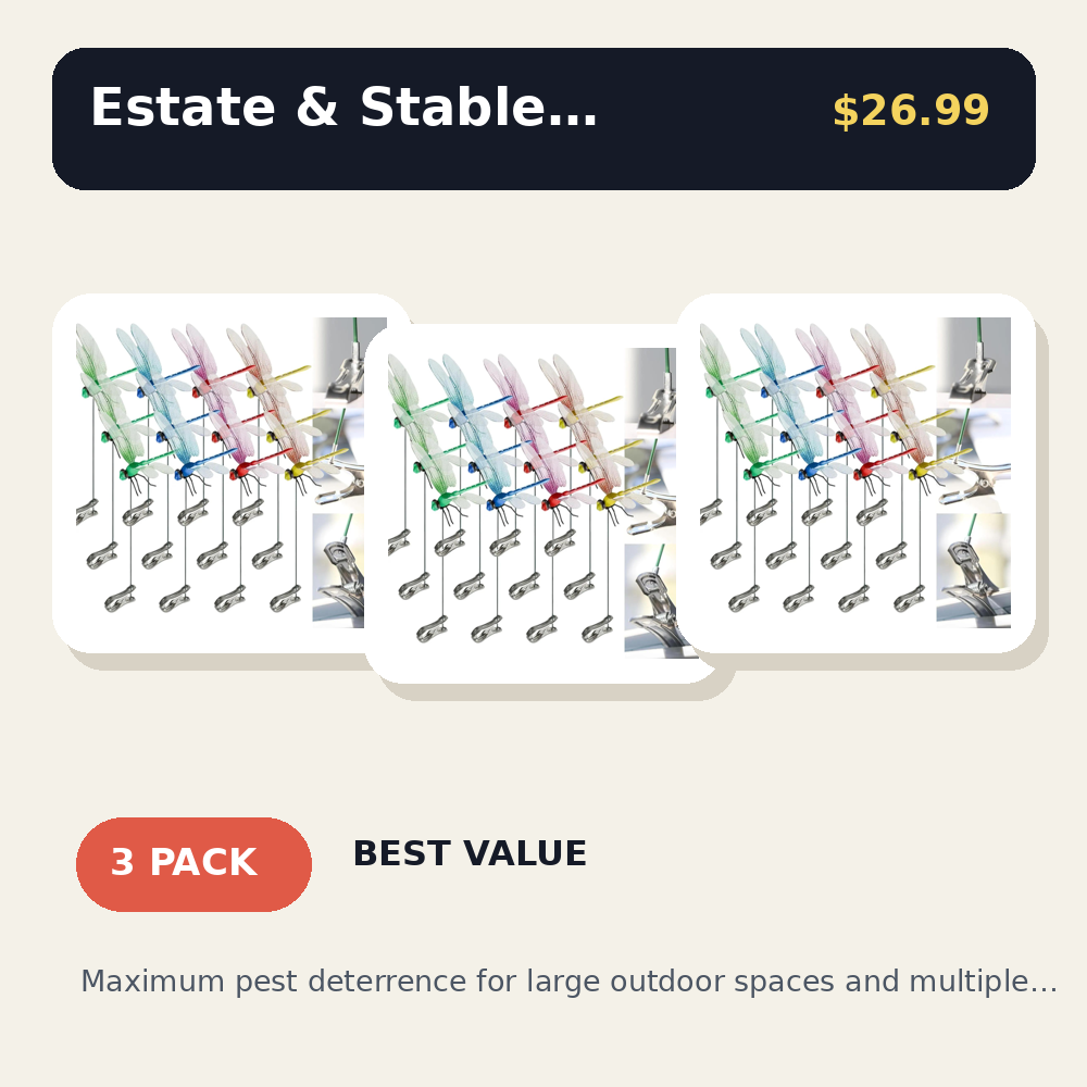 12pcs Eco-Friendly Plastic Dragonfly Clips - Realistic Garden Stakes & Pest Deterrent Decor