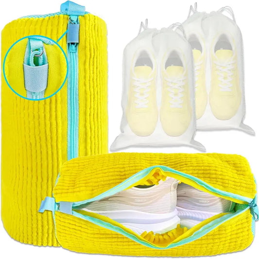 2-Pack XXL Shoe Washing Machine Bags, Reusable Laundry Cleaning Bags for Washer & Dryer
