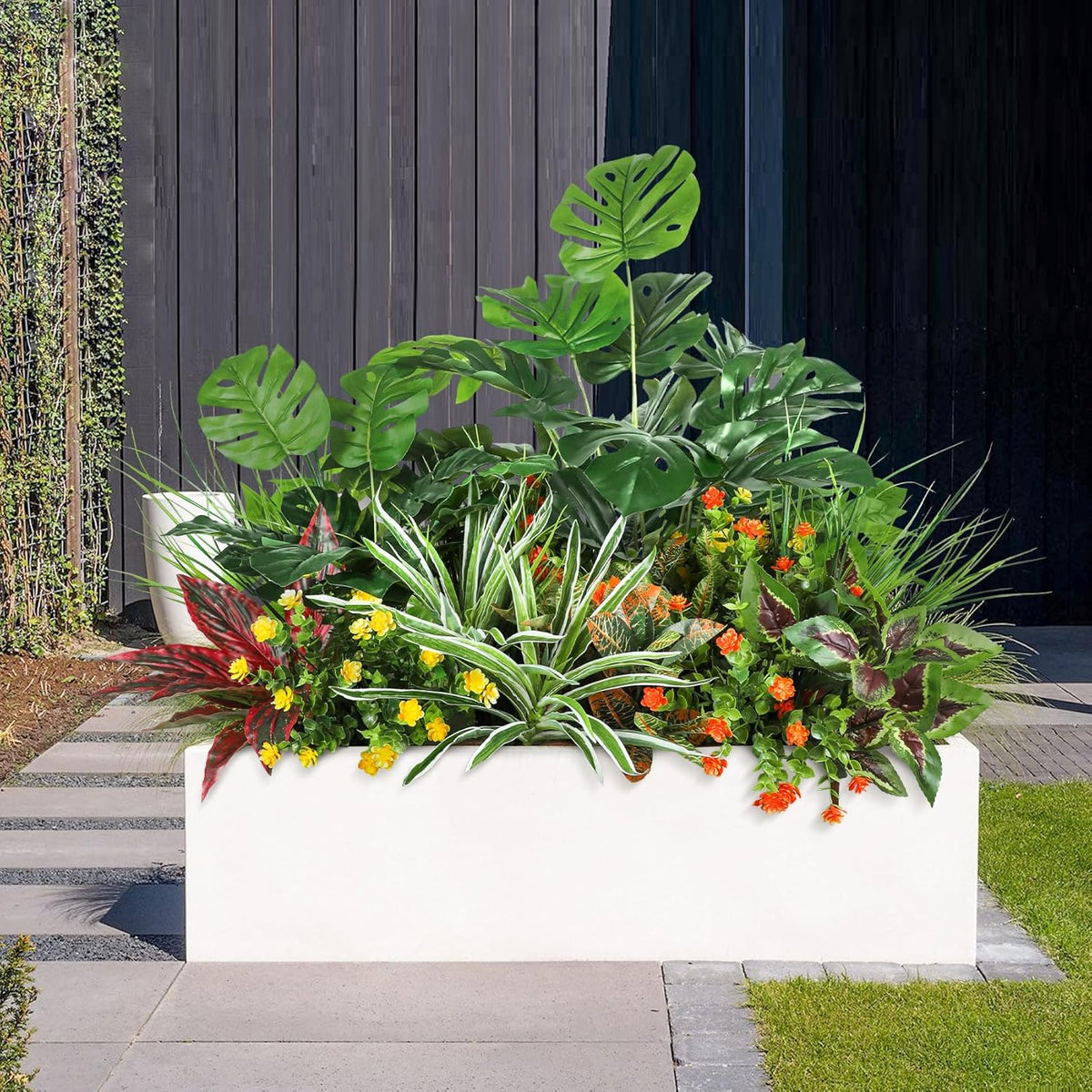 Botanical Artificial Resistant Boxwood UV Outdoor Decor Display