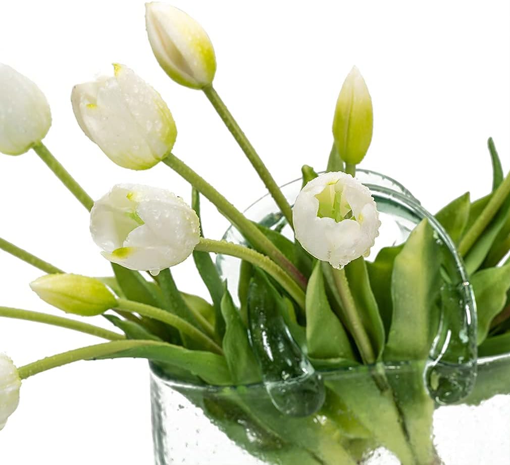 Elegant Artificial Tulips Latex Bouquet Home Decor Kit