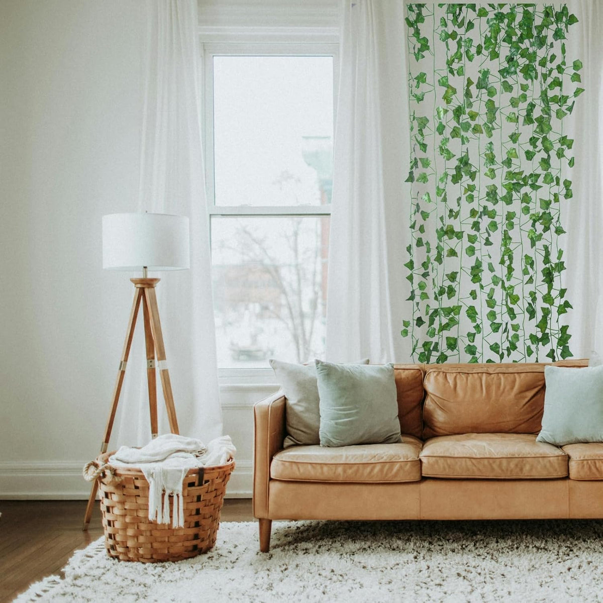 Serene Fake Vines Room Aesthetic Indoor Decor Display