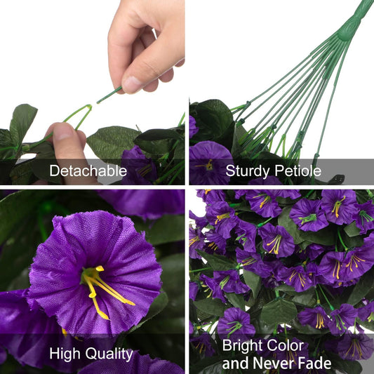 Lush HyeFlora Artificial Fake Hanging Outdoor Decor Set