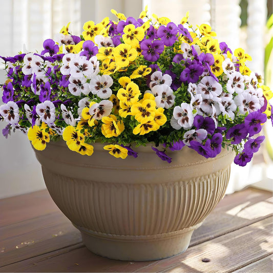 Sophisticated Artificial Pansy Kitchen Style Home Decor Kit
