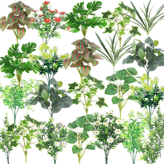 Premium Artificial Boxwood Stems Resistant Home Decor Collection