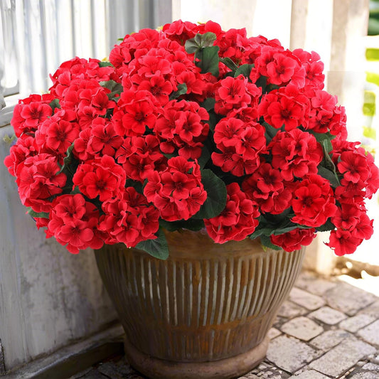 Decorative Artificial Geranium Rose Kitchen Home Decor Series