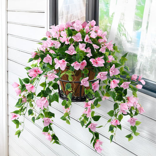 Sophisticated Homsunny Artificial Hanging Basket Home Decor Accent
