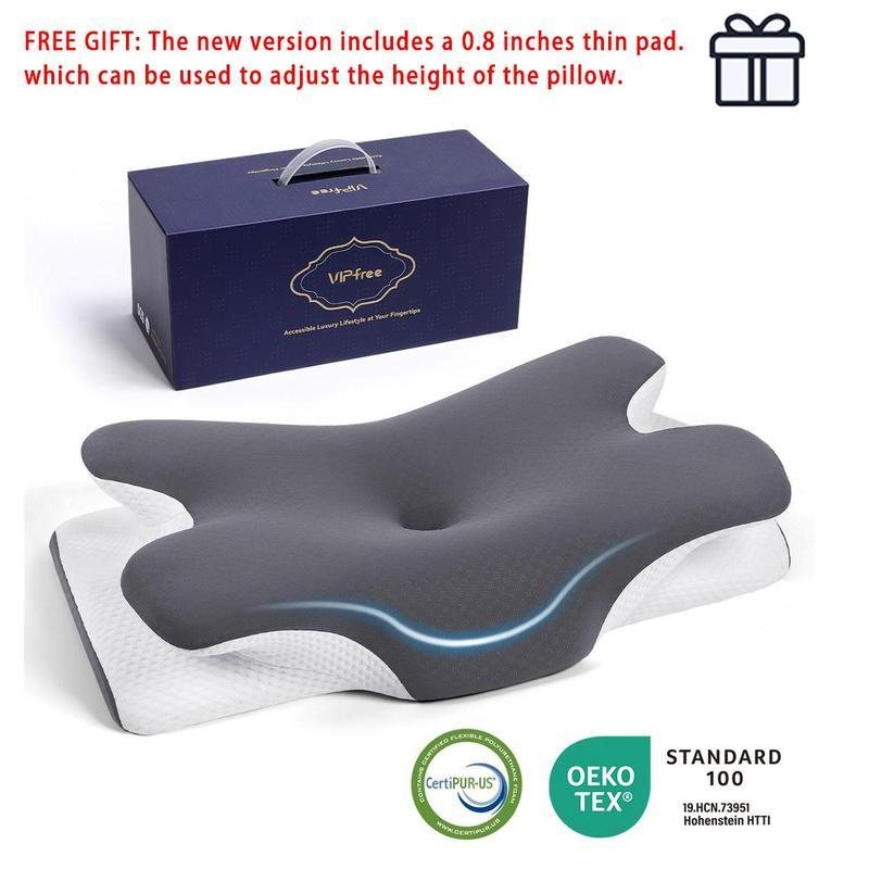 Adjustable height insert for the contour memory foam pillow