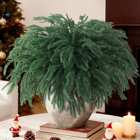 Seasonal Real Touch Artificial Norfolk Holiday Decor Arrangement