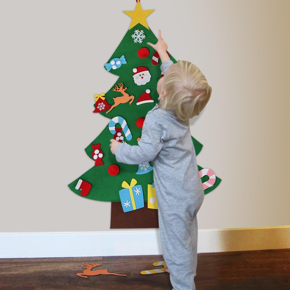 Rustic Diy Felt Glitter Christmas Holiday Decor Bundle