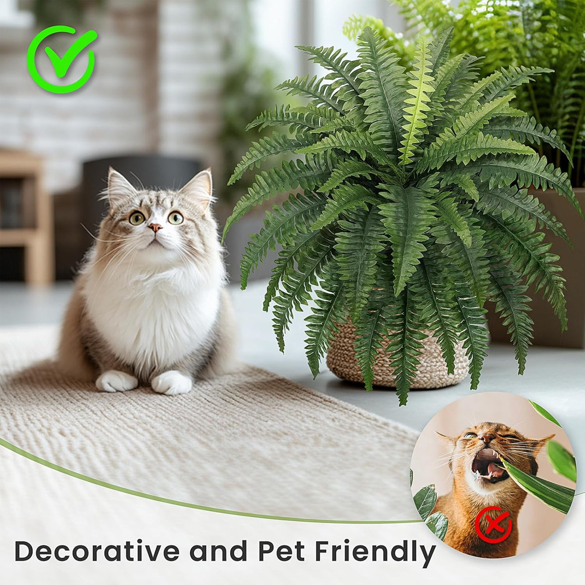 35''/42''/70''Classic UV Resistant Artificial Boston Indoor Decor Display