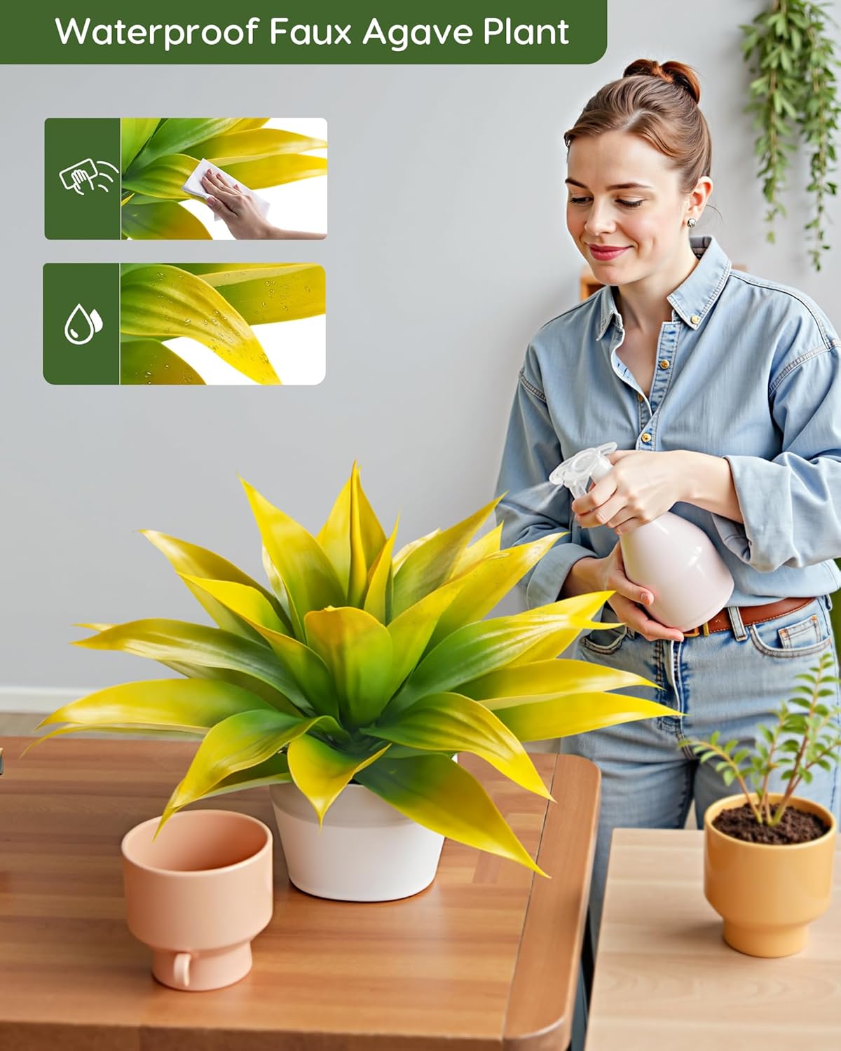 Vibrant Succulent Usb Charging Station Indoor Decor Arrangement