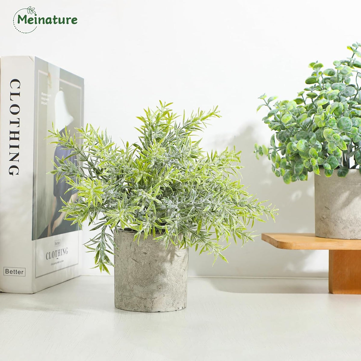 Timeless Mini Potted Artificial Small Home Decor Series
