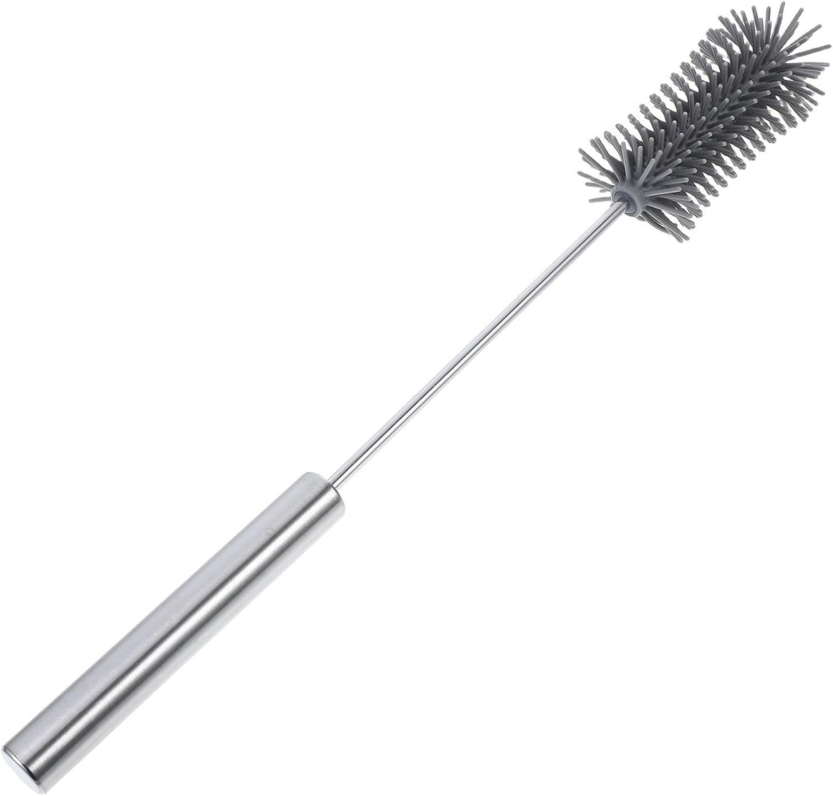Semi Automatic Rotating Bottle Cleaning Brush with Long Handle Silicone Scrubber