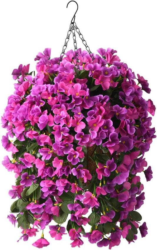 Seasonal Inqcmy Artificial Hanging Basket Indoor Decor Bundle