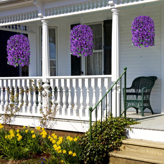 Stylish HyeFlora Artificial Fake Hanging Outdoor Decor Display