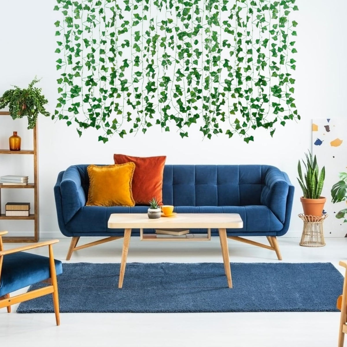 Serene Fake Vines Room Aesthetic Indoor Decor Display