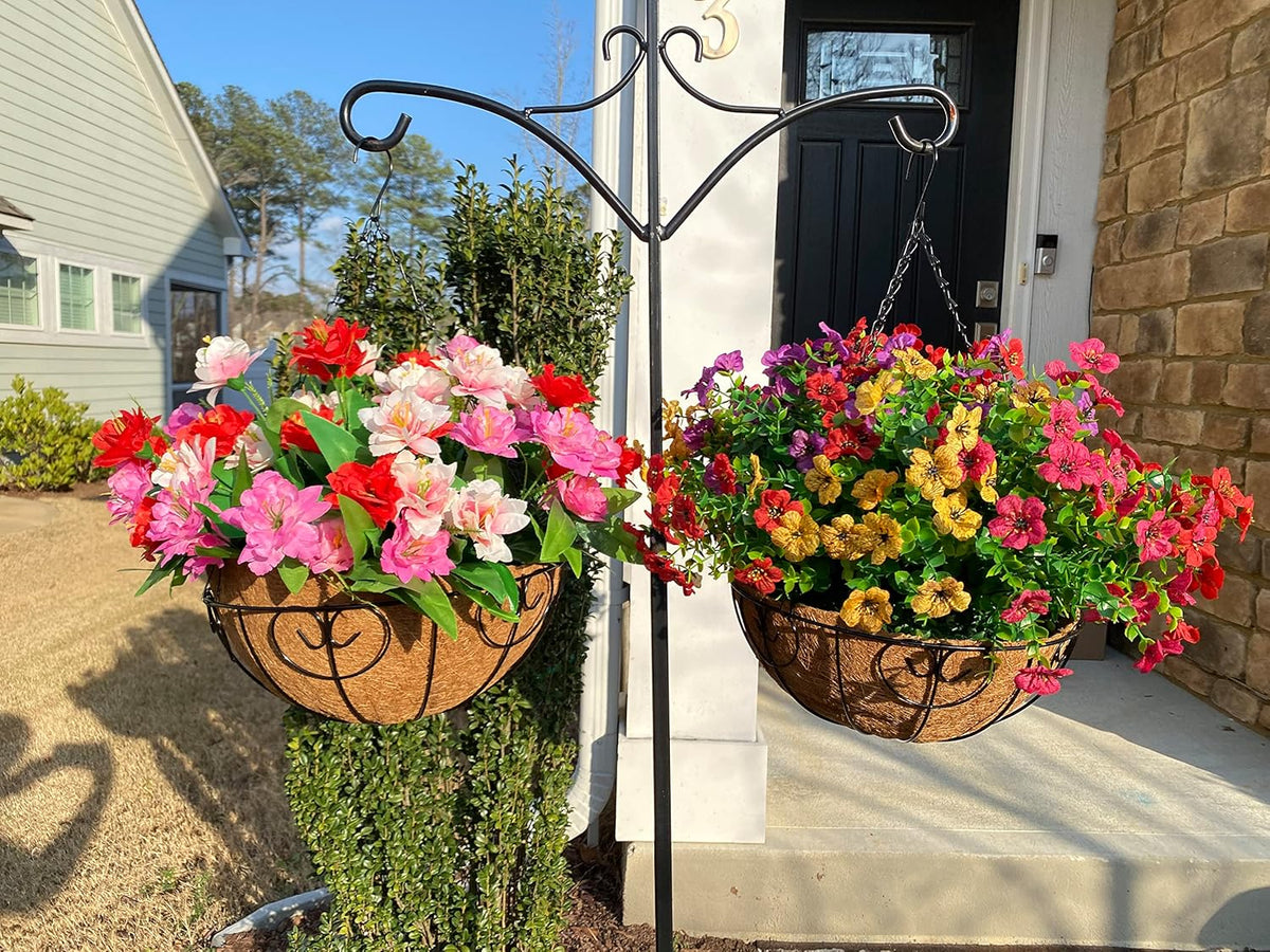 Elegant Artificial Hanging Flower Basket Home Decor Display
